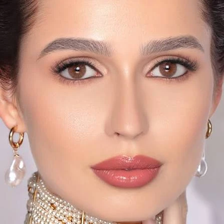 BADSHI96 BROWN EYE CONTECT LENS WITH FREE CASE PACK OF 01