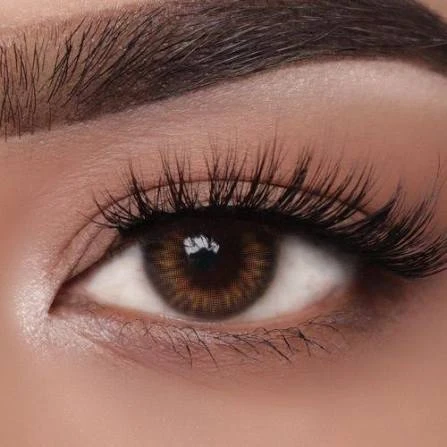 BADSHI96 BROWN EYE CONTECT LENS WITH FREE CASE PACK OF 01