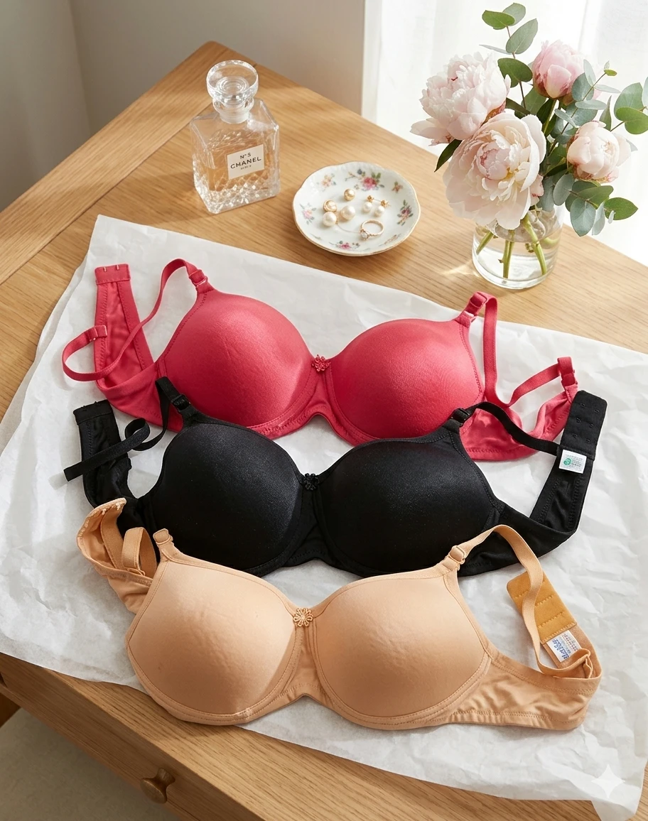 LIGHTLY PADDED WOMEN'S BRA MULTICOLOR PACK OF 3