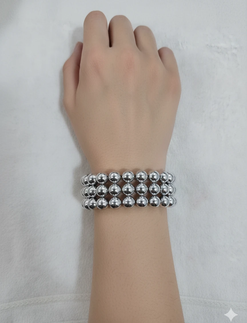 Fashionable Metal Bracelet Set