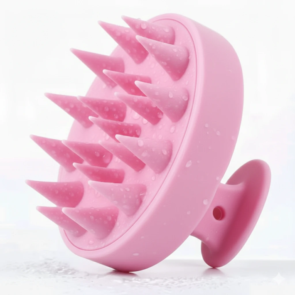 Hair Scalp Massager (Marble Pink), Scalp Massager, Head Massager, Scalp Massager For Hair Growth, Hair Massager, Hair Massager For Hair Growth, Hair Scalp Massager Brush, Hair Wash Brush, Head Scrubber, Hair Scalp Massager Shampoo Brush