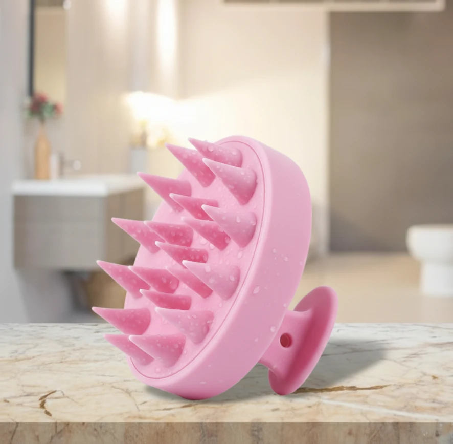 Hair Scalp Massager (Marble Pink), Scalp Massager, Head Massager, Scalp Massager For Hair Growth, Hair Massager, Hair Massager For Hair Growth, Hair Scalp Massager Brush, Hair Wash Brush, Head Scrubber, Hair Scalp Massager Shampoo Brush
