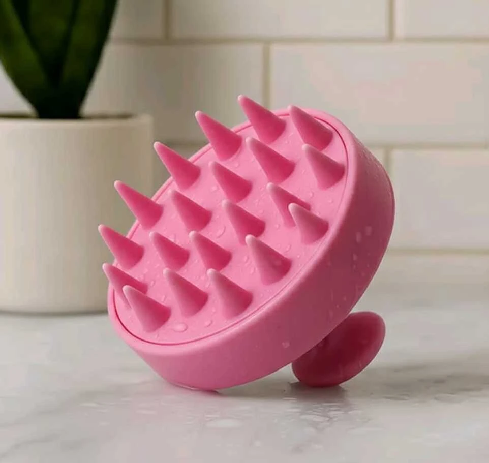 Hair Scalp Massager (Marble Pink), Scalp Massager, Head Massager, Scalp Massager For Hair Growth, Hair Massager, Hair Massager For Hair Growth, Hair Scalp Massager Brush, Hair Wash Brush, Head Scrubber, Hair Scalp Massager Shampoo Brush