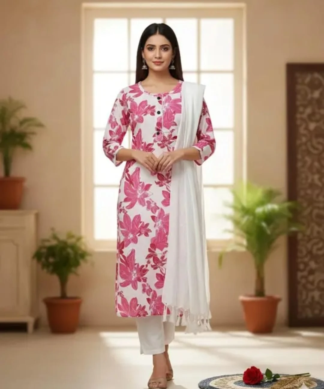 Cotton Printed Kurti Pant set