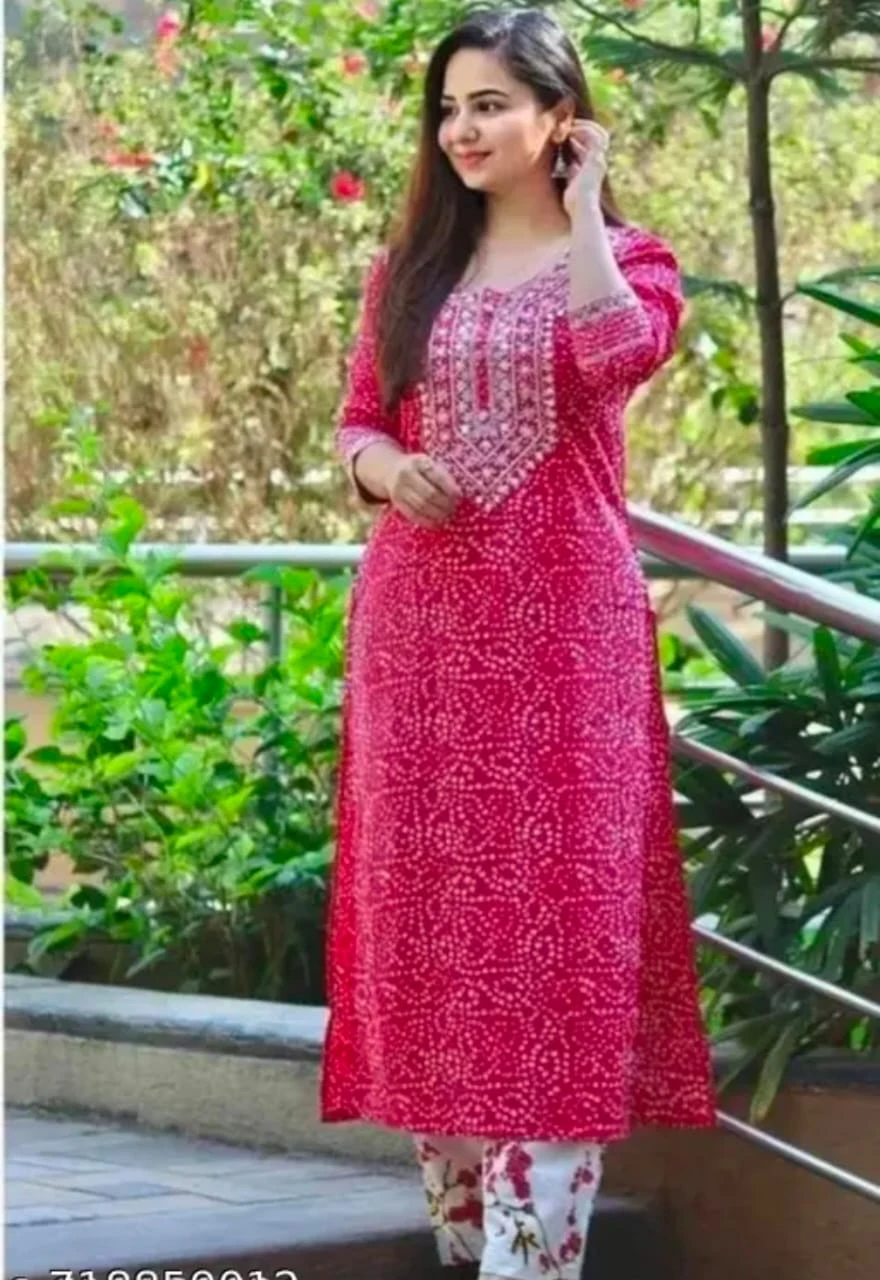 Cotton Printed Kurti Pant set