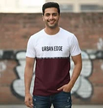 MEN'S T-SHIRT DUAL COLOUR