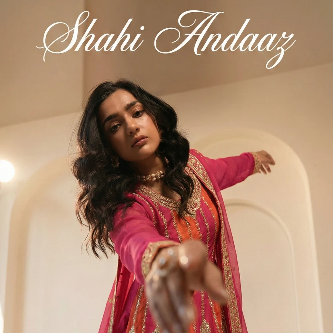 Pink Chinon Embroidered Flared Kurta Palazzo Set with Dupatta