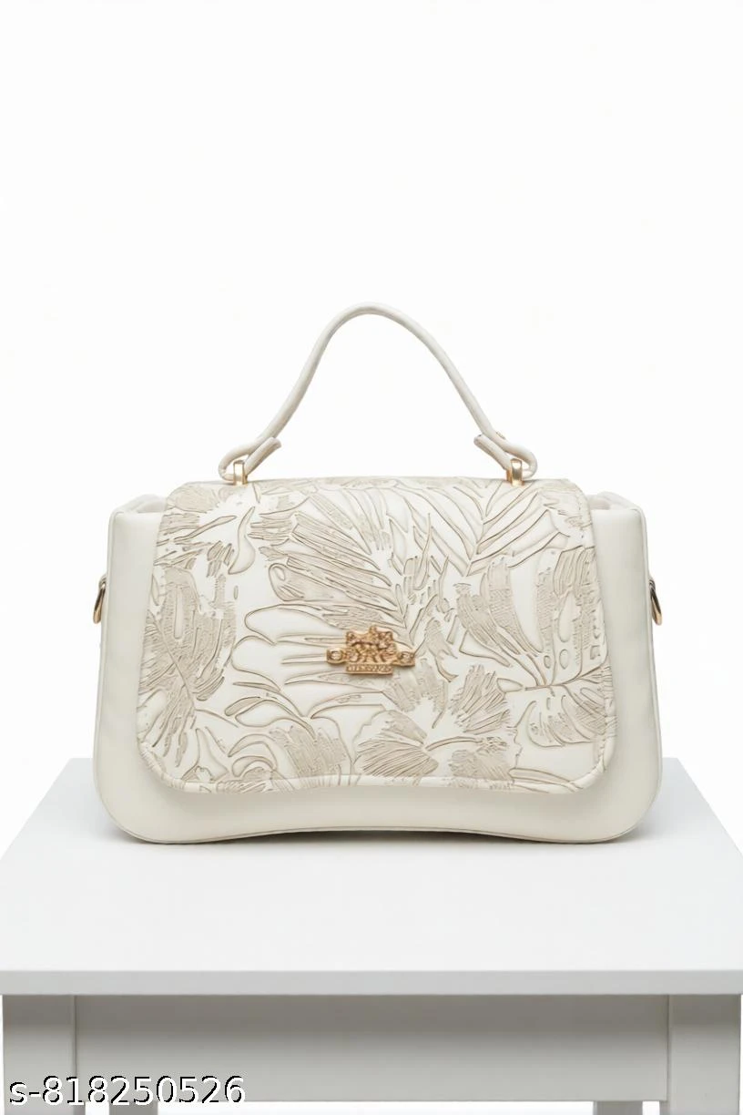 Styles hand bag girl models cream colour