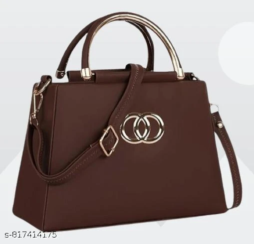 Stylish Women Handbag with Metal Handle & Detachable Sling Strap Designer cross body Bag for Women & Girls Fashion Tote Handbag for Office Party & Daily Use