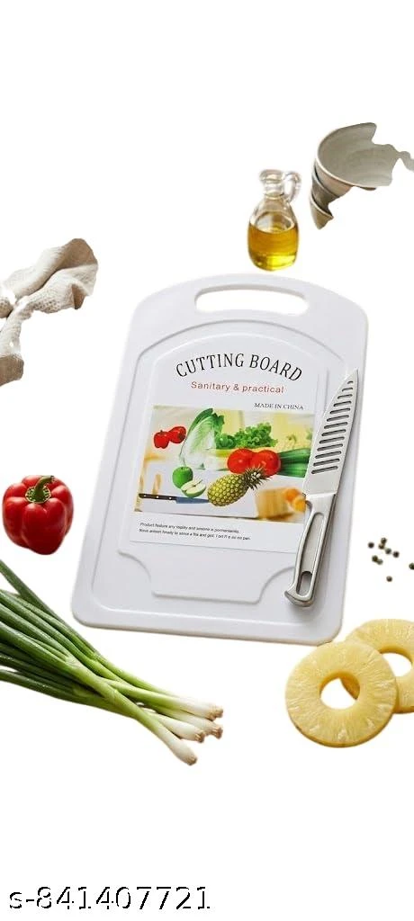 Premium Plastic Cutting Board for Kitchen | Durable Chopping Board | Food Grade