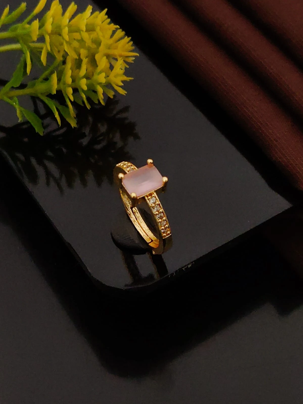 Diamond ring for girls with five color option