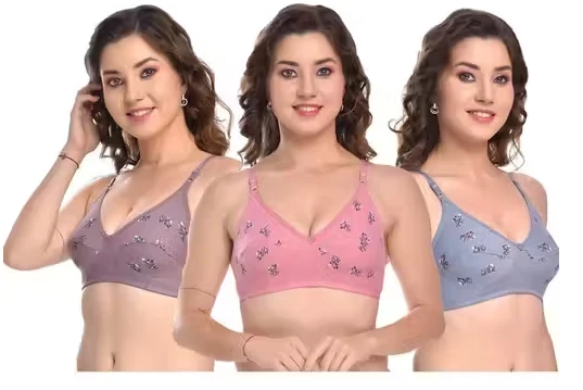 Byoubra® Cherry FULL COVERAGE BRA FOR WOMEN AND GIRLS PACK OF 3