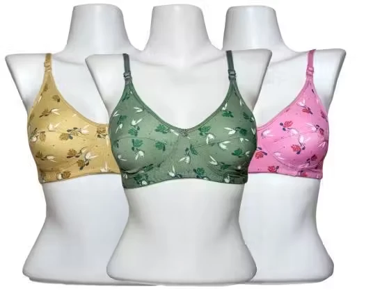 Byoubra® The Alll New Coffee Print Bra Pack of 3