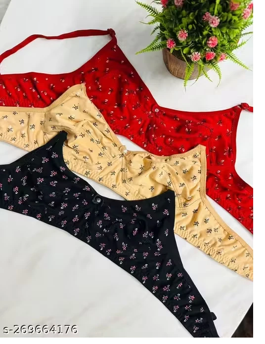 Byoubra® The Alll New Rare Fare Print Bra Pack of 3