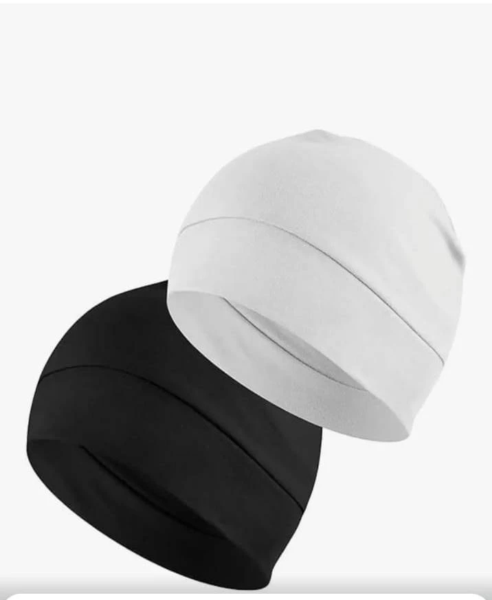 Multi Pieces Skull Caps Helmet Liner Sweat Wicking Cap Running Hats Cycling Skull Caps for Men Women Lightweight Beanie Sleep Hats Breathable Helmet Liner