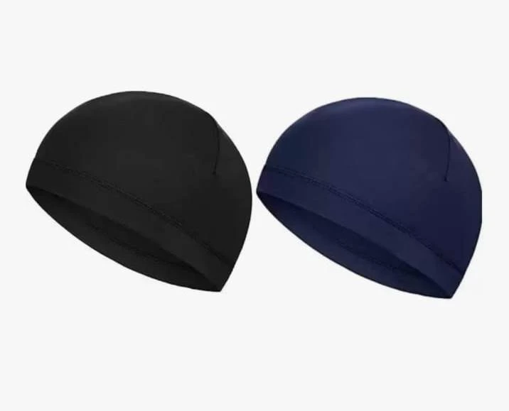 Multi Pieces Skull Caps Helmet Liner Sweat Wicking Cap Running Hats Cycling Skull Caps for Men Women Lightweight Beanie Sleep Hats Breathable Helmet Liner