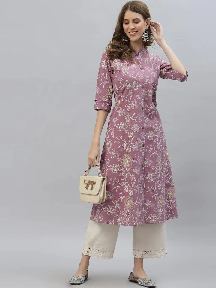 Sanganeri Floral Printed Kurta