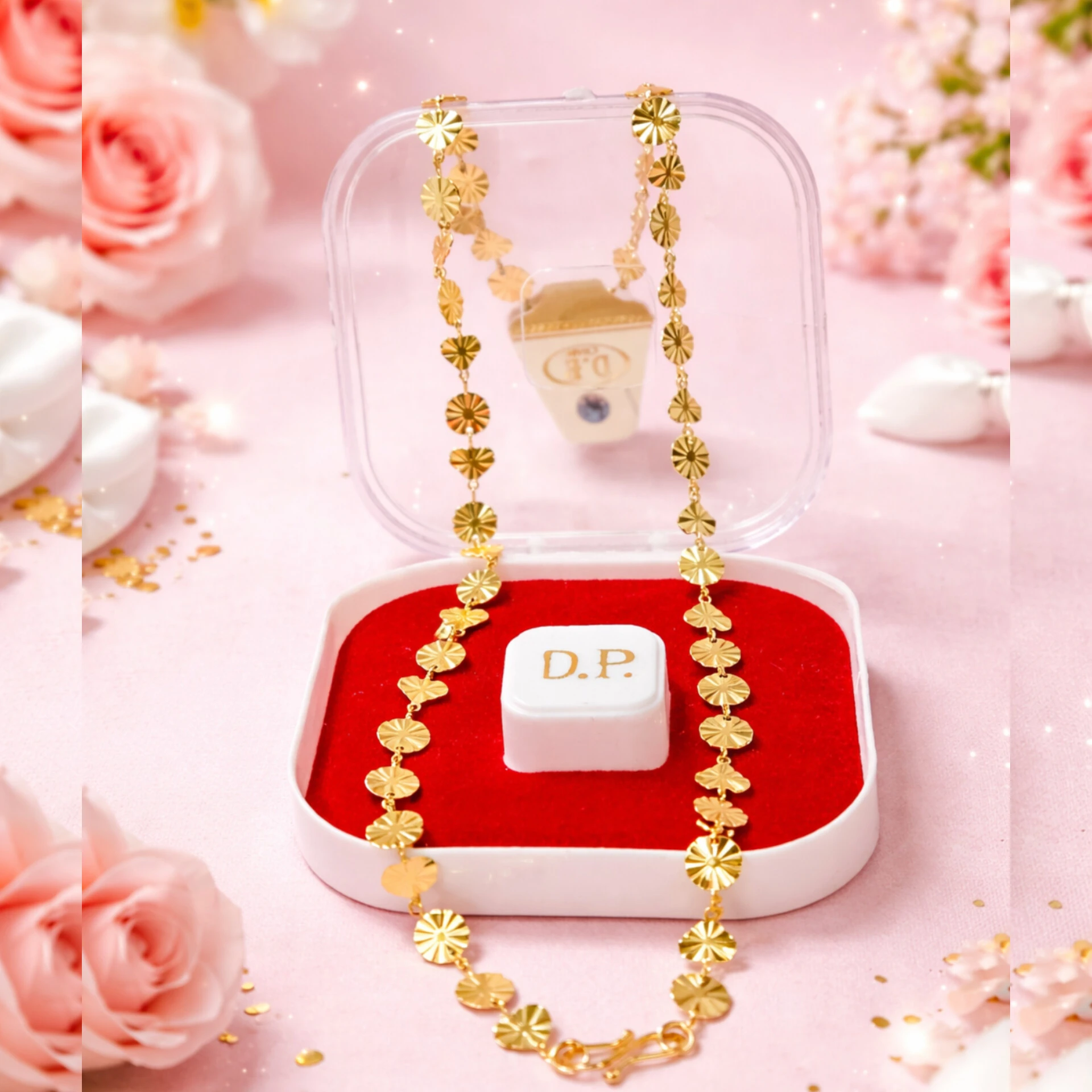 Stylish Gold Plated Floral Coin Necklace for Women | Trendy Lightweight Daily Wear Jewelry