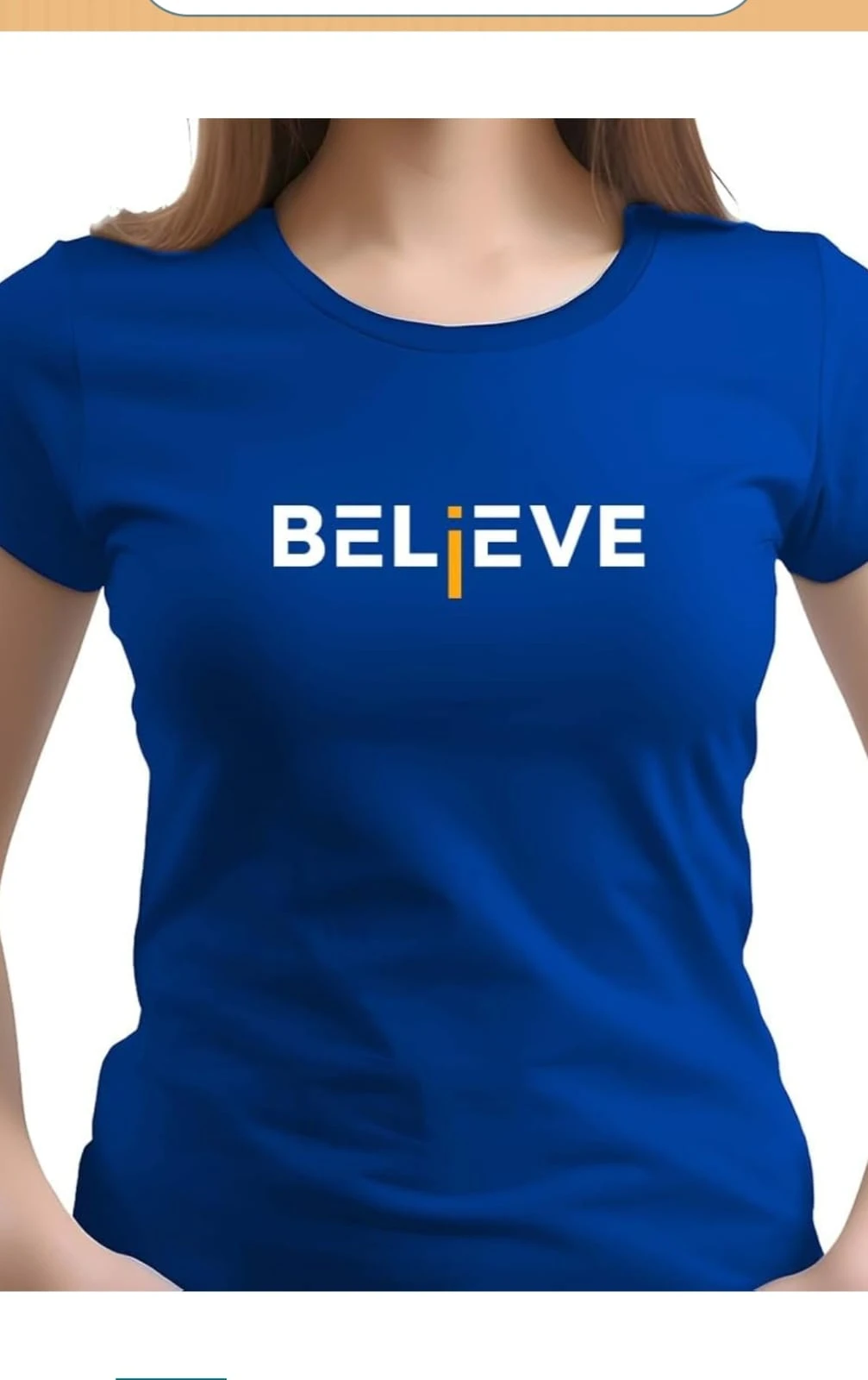 new BELIVE tshirt for girls L