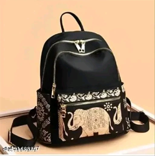 elephant black backpack