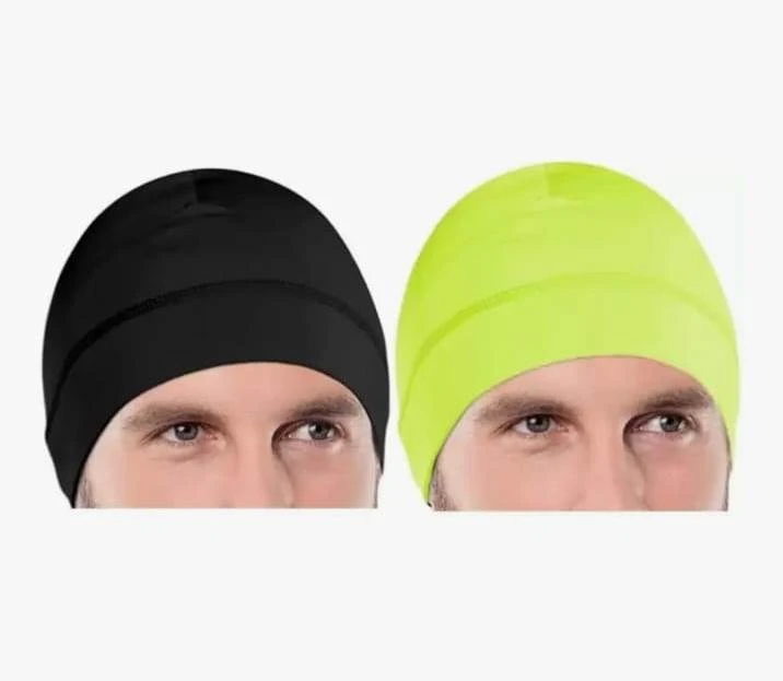 Multi Pieces Skull Caps Helmet Liner Sweat Wicking Cap Running Hats Cycling Skull Caps for Men Women Lightweight Beanie Sleep Hats Breathable Helmet Liner