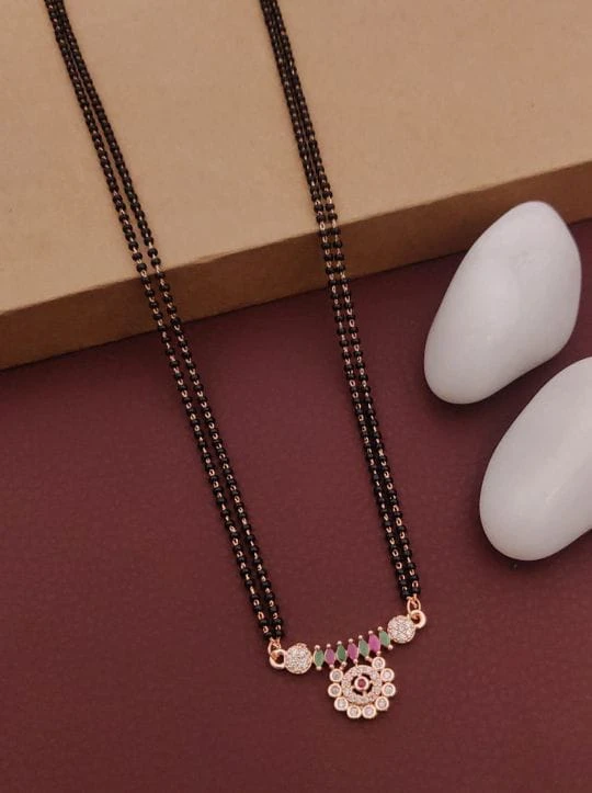 Traditional Allure Fancy Traditional Stylish Stylish Gold Plated Mangalsutra For Women Stylish