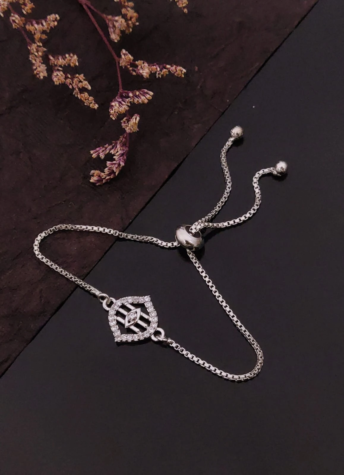 :Silver Polished Bracelet, Minimal Silver Chain Bracelet, Everyday Jewelry, Gift for Her