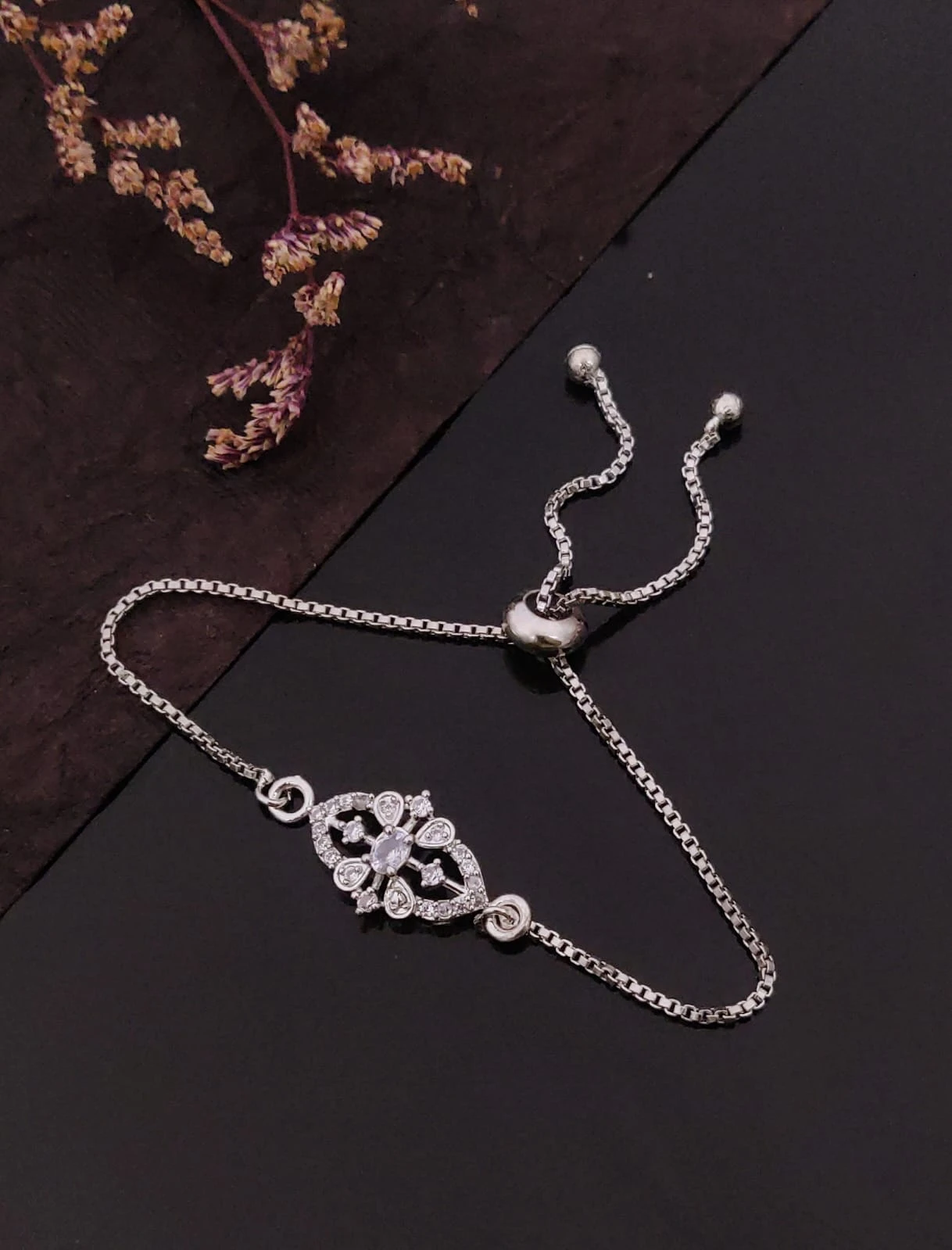 Silver Polished Bracelet, Minimal Silver Chain Bracelet, Everyday Jewelry, Gift for Her