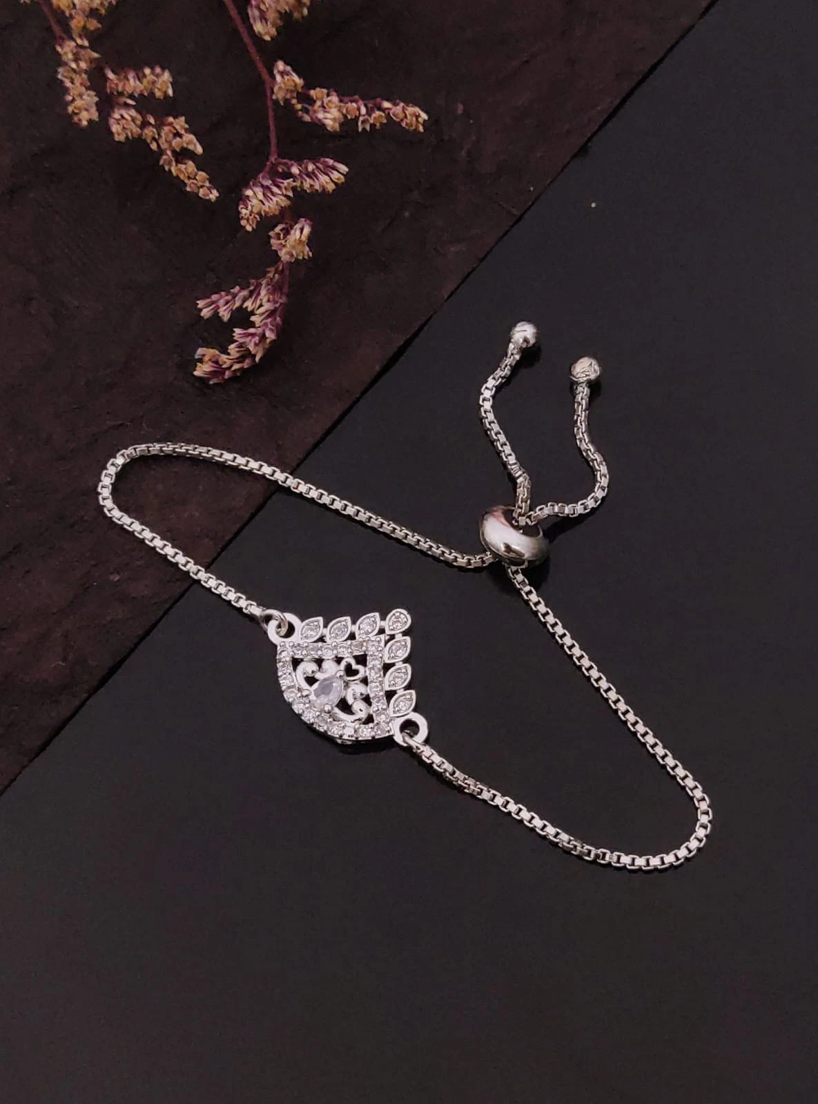 Silver Polished Bracelet, Minimal Silver Chain Bracelet, Everyday Jewelry, Gift for Her