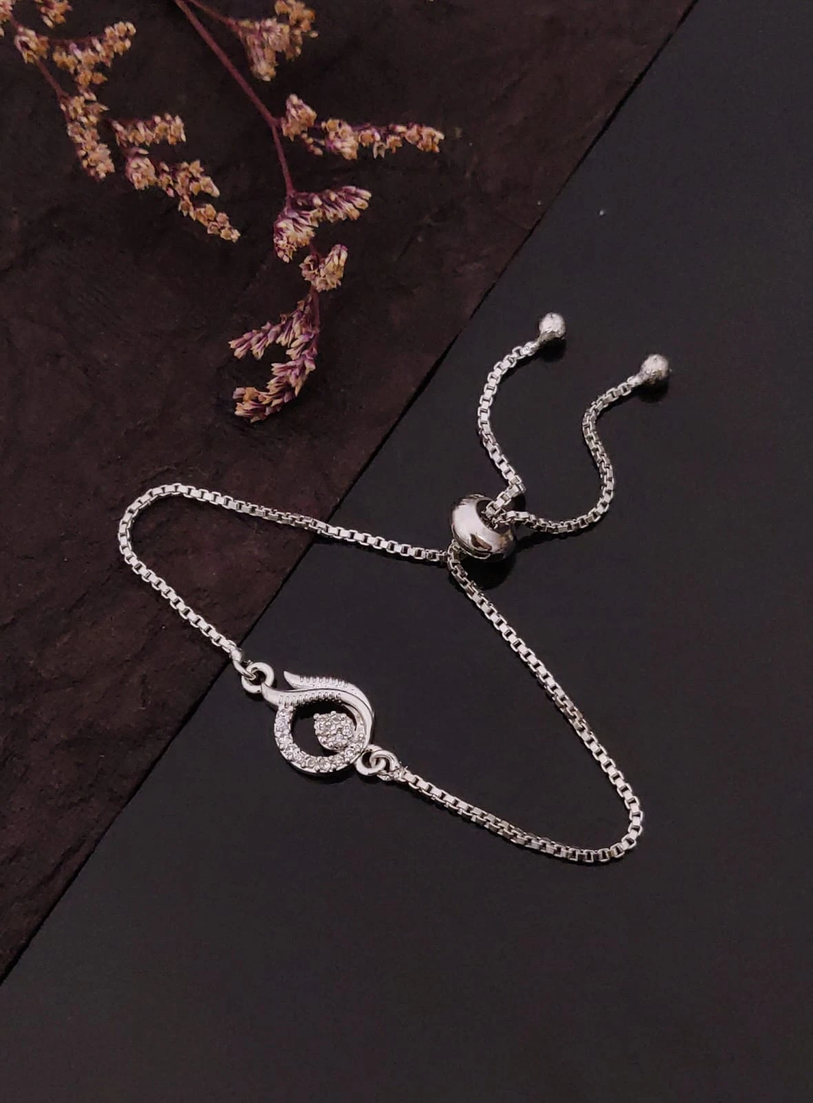 Silver Polished Bracelet, Minimal Silver Chain Bracelet, Everyday Jewelry, Gift for Her