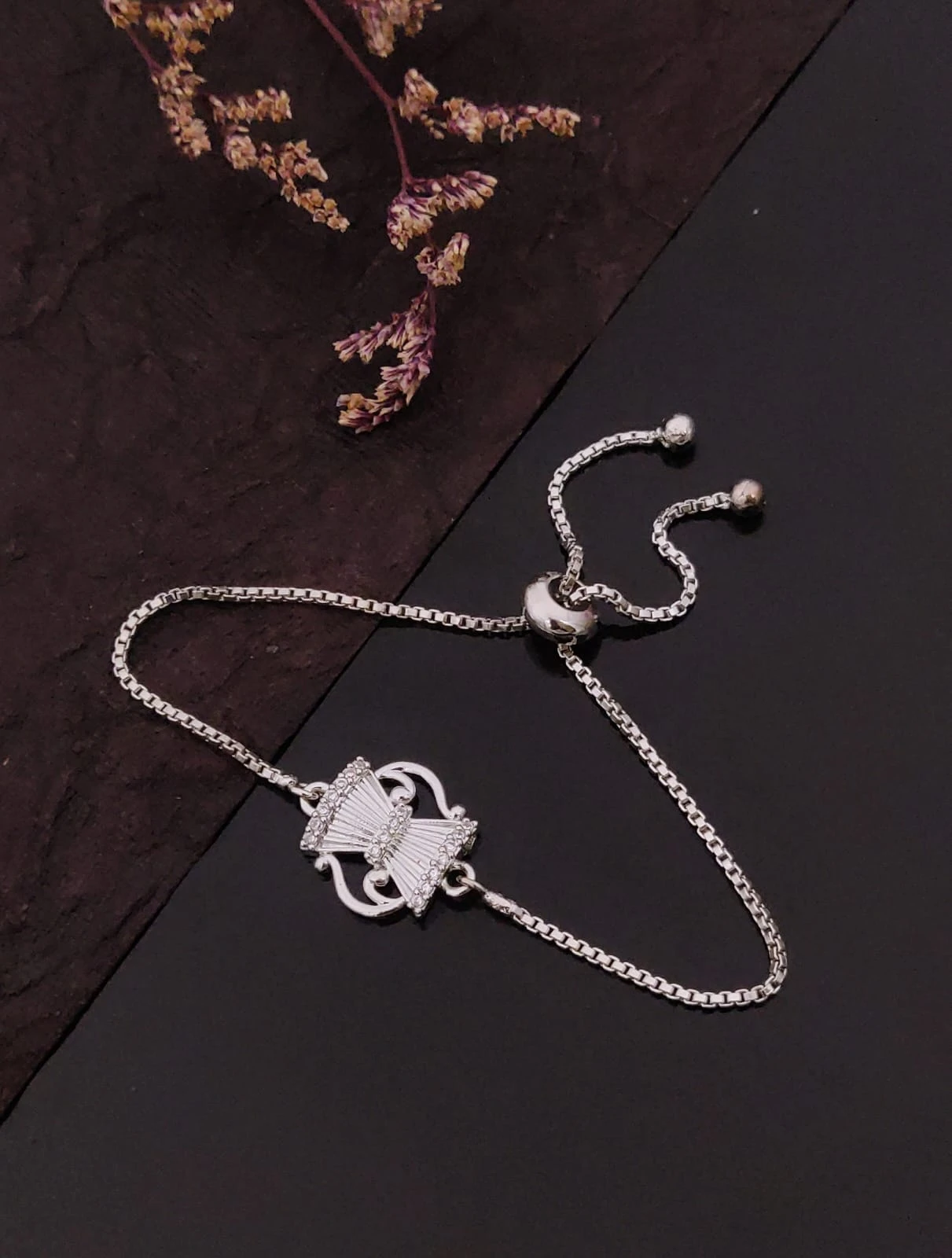 Silver Polished Bracelet, Minimal Silver Chain Bracelet, Everyday Jewelry, Gift for Her