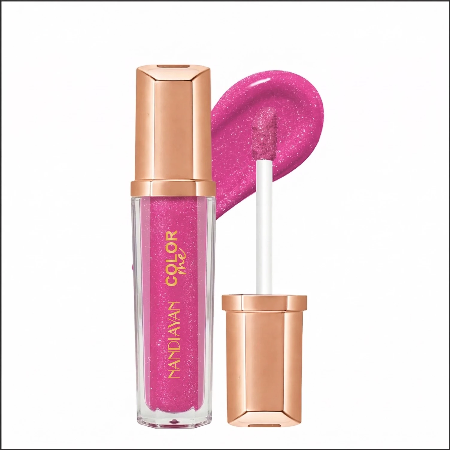 HOT PINK BLUSH WITH HIGHLIGHTER
