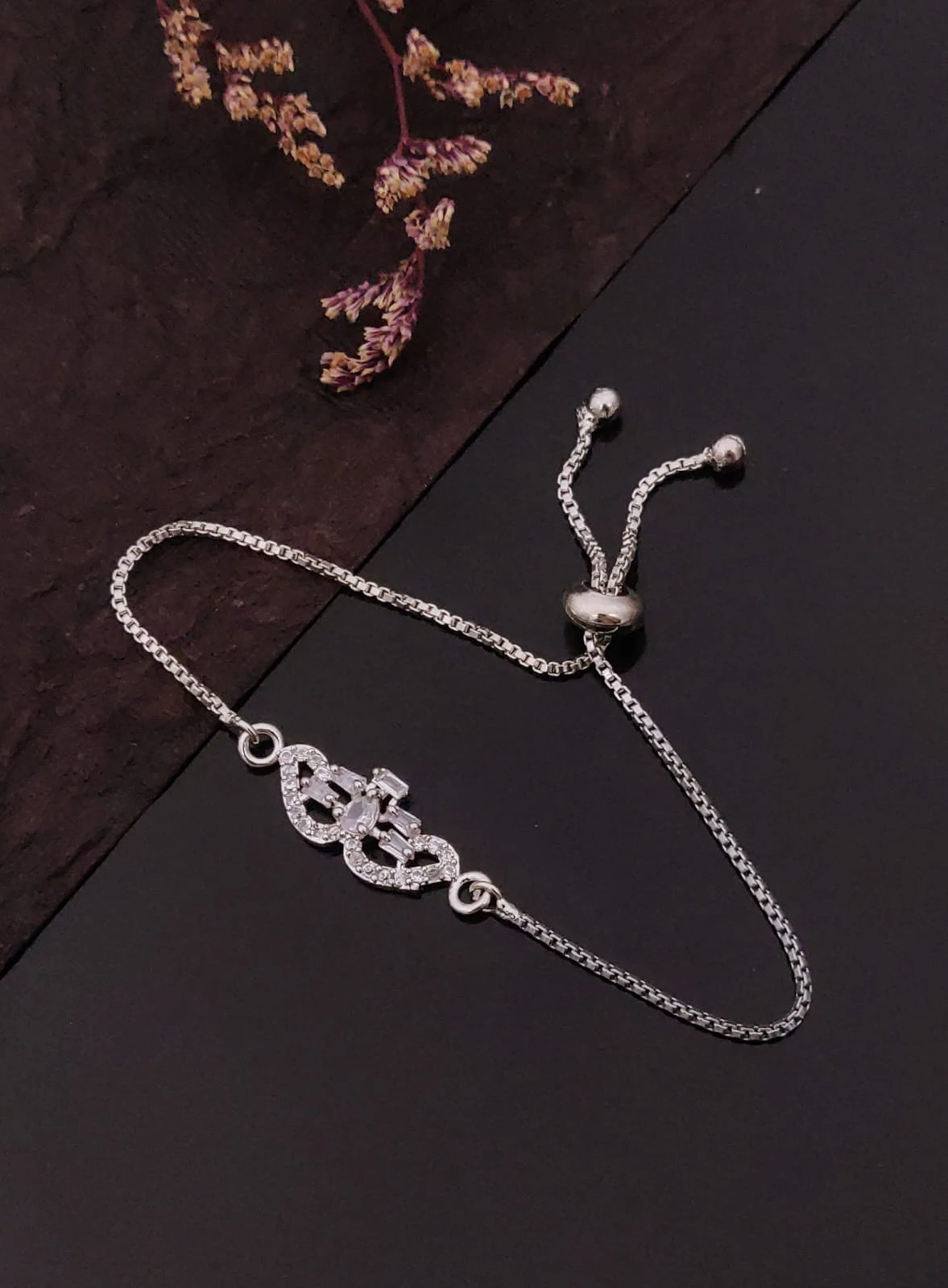 Silver Polished Bracelet, Minimal Silver Chain Bracelet, Everyday Jewelry, Gift for Her