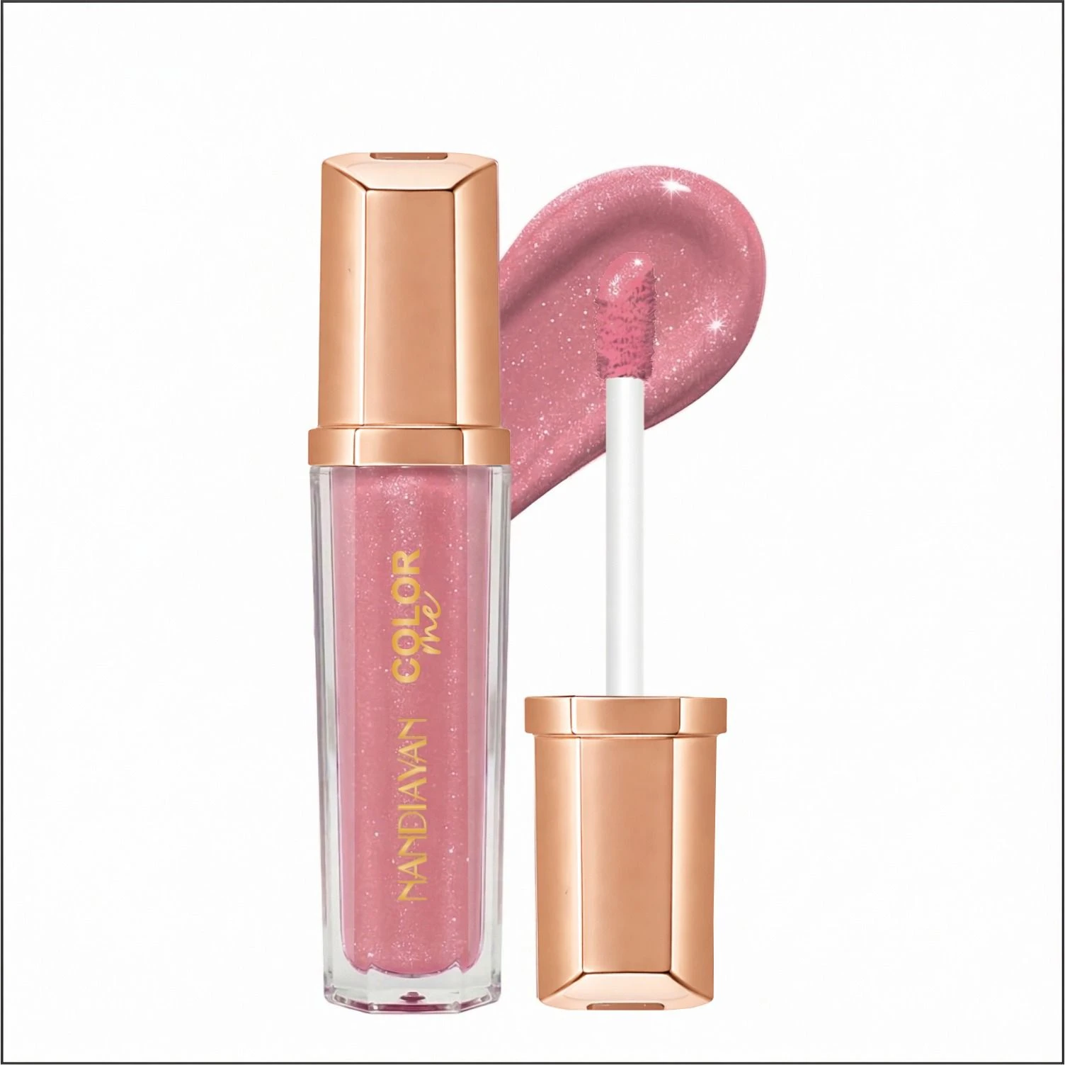 PINK BLUSH WITH HIGHLIGHTER