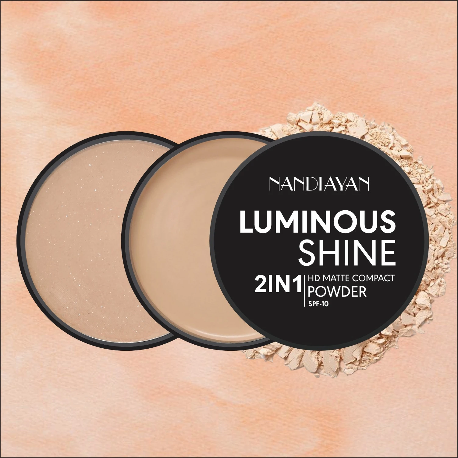 NANDIAYAN BLACK COMPACT POWDER