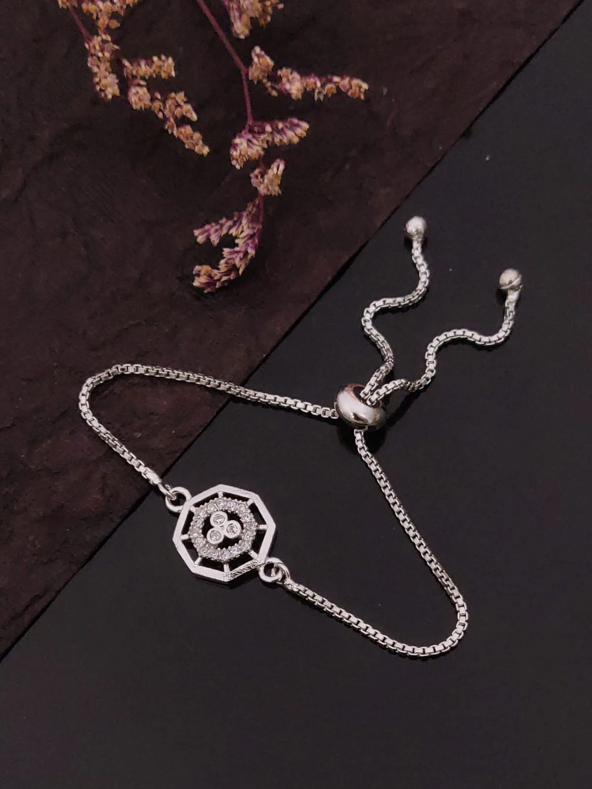 Silver Polished Bracelet, Minimal Silver Chain Bracelet, Everyday Jewelry, Gift for Her