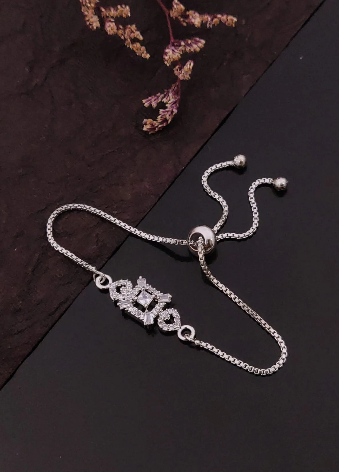 :Silver Polished Bracelet, Minimal Silver Chain Bracelet, Everyday Jewelry, Gift for Her