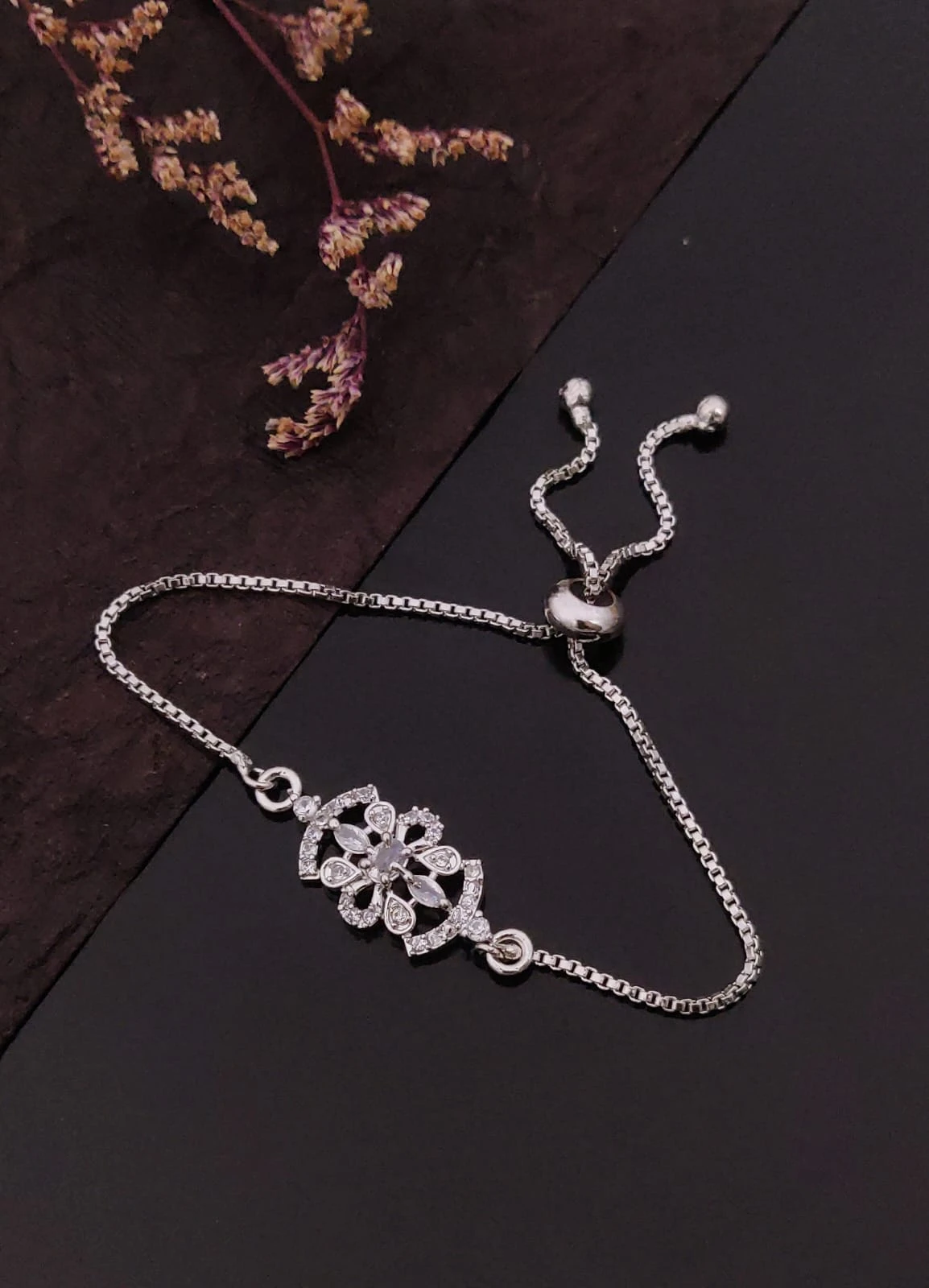Silver Polished Bracelet, Minimal Silver Chain Bracelet, Everyday Jewelry, Gift for Her