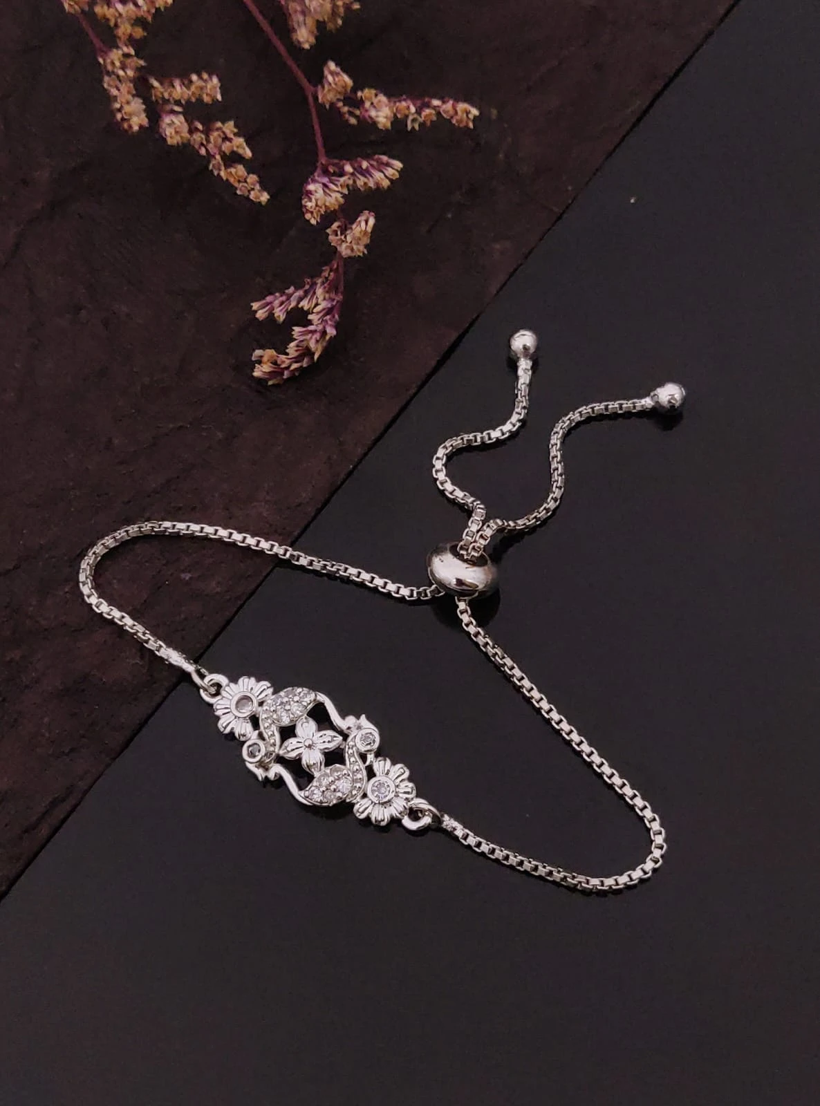 Silver Polished Bracelet, Minimal Silver Chain Bracelet, Everyday Jewelry, Gift for Her