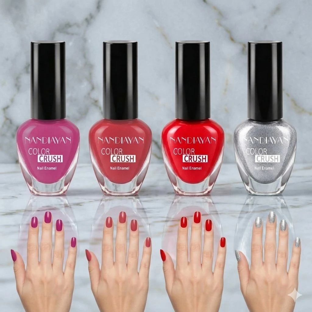 GLOSSY NAIL POLISH PACK OF 4
