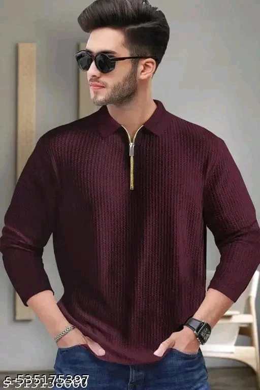 Men Polo Collar T-shirt