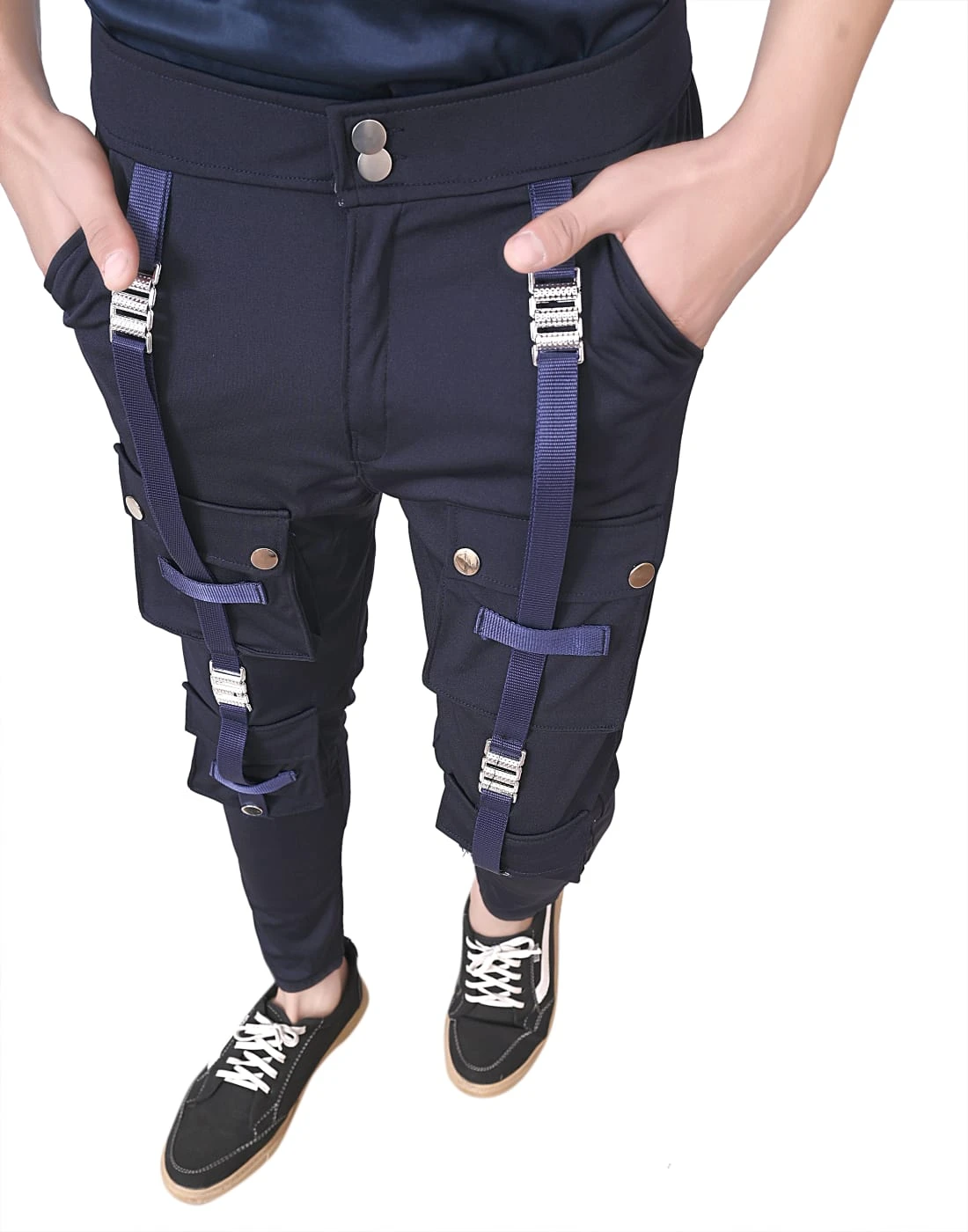 Stylish Black Cargo Pants for Men - Premium Casual Wear by Pratham