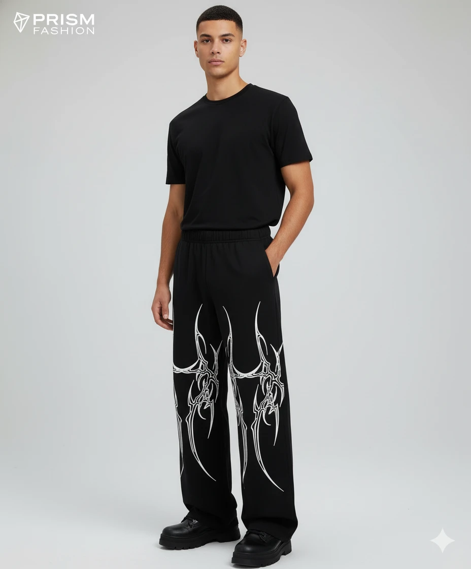 Stylish Black Cargo Pants for Men - Premium Casual Wear by Pratham