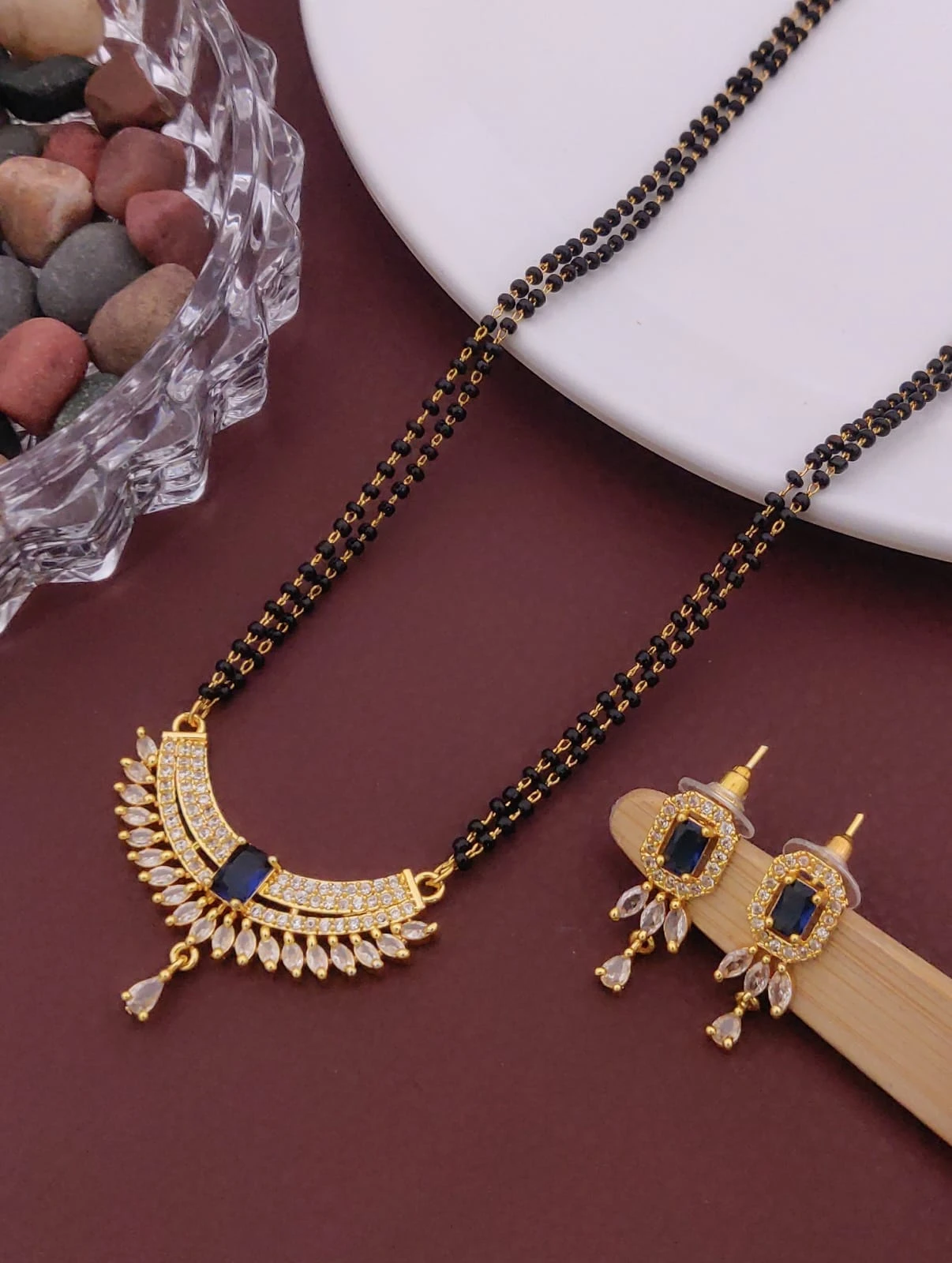Traditional Allure Fancy Traditional Stylish Stylish Gold Plated Mangalsutra For Women Stylish