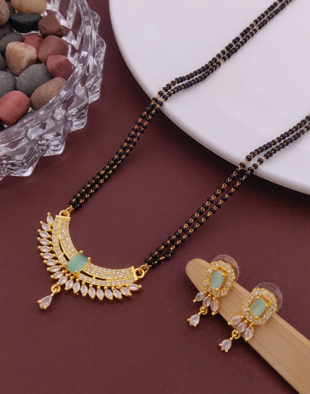 Traditional Allure Fancy Traditional Stylish Stylish Gold Plated Mangalsutra For Women Stylish