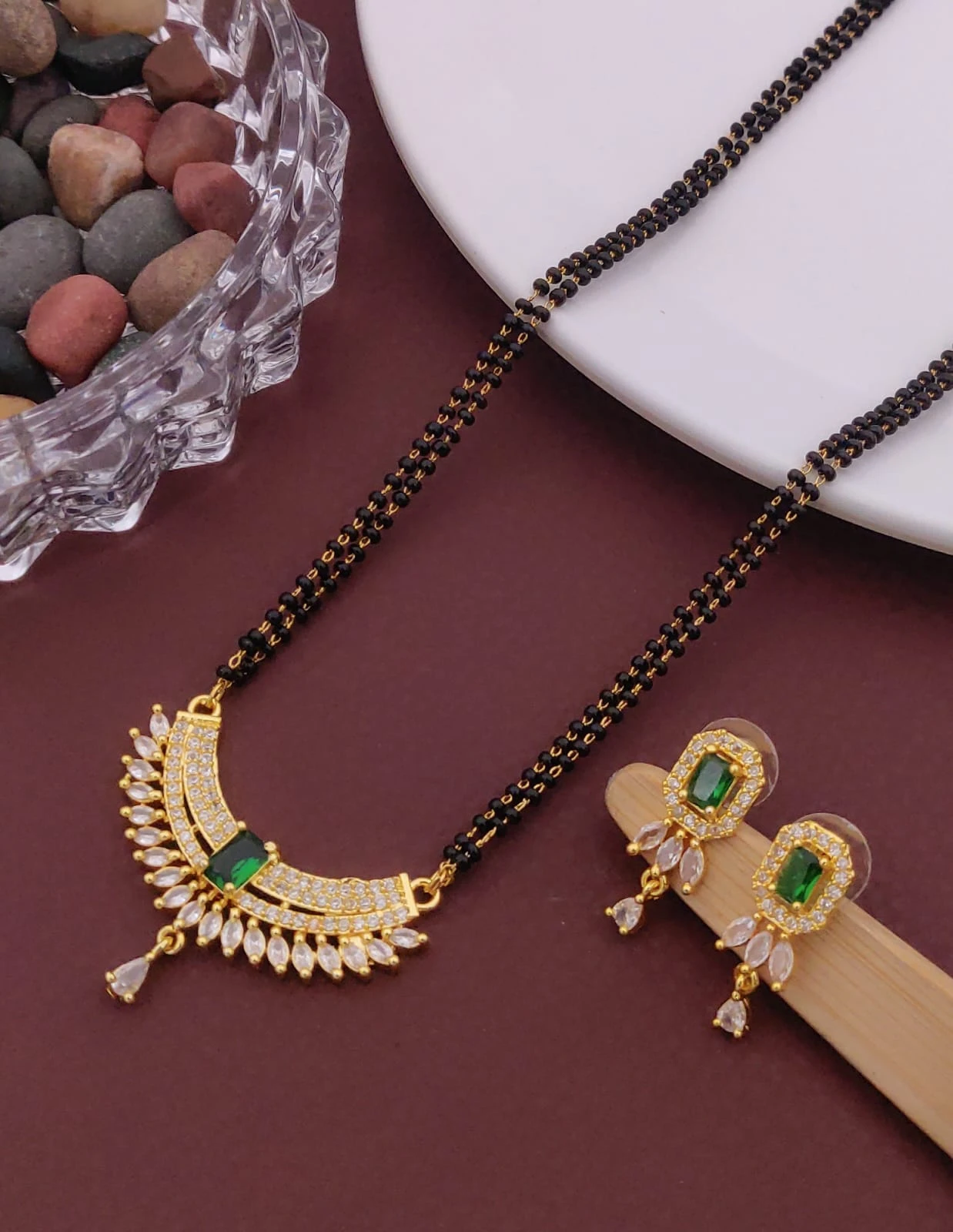 Traditional Allure Fancy Traditional Stylish Stylish Gold Plated Mangalsutra For Women Stylish