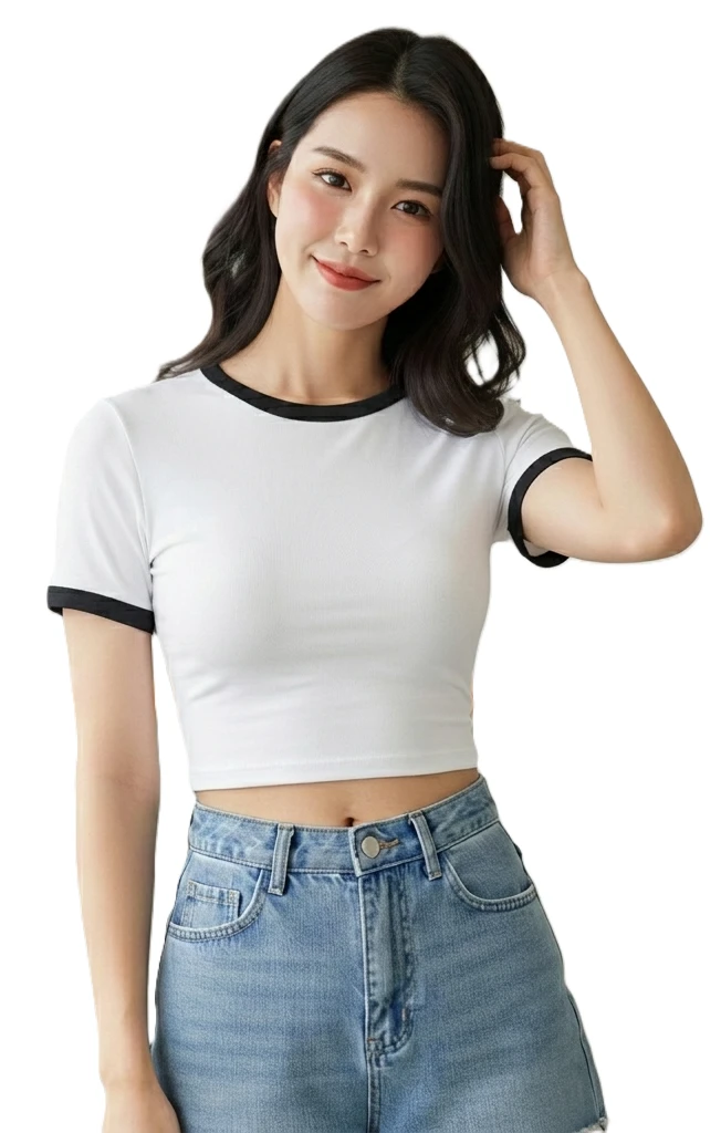 Trendy Women Striped Crop top