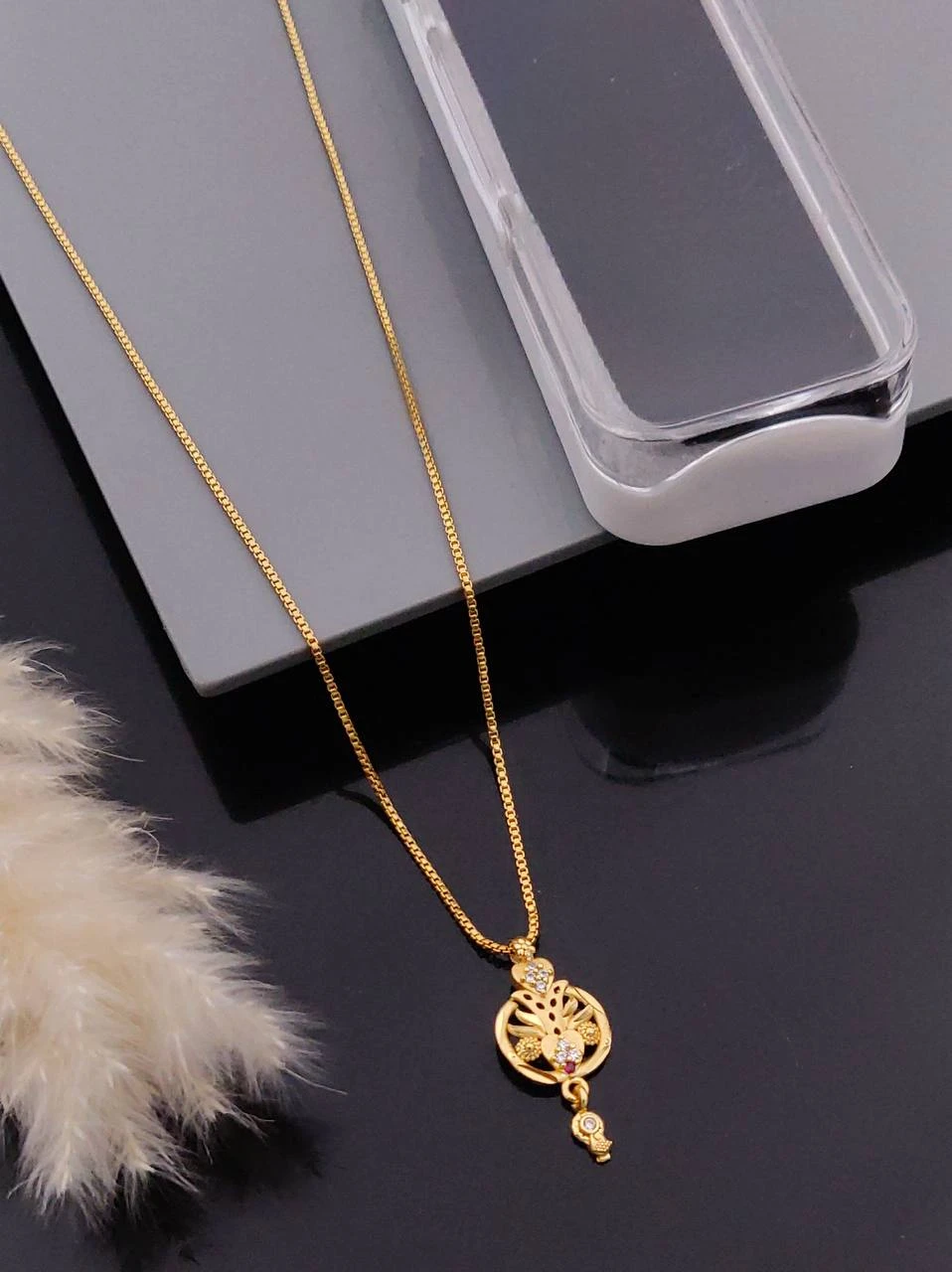 New Design Micro Chain Pendant Set