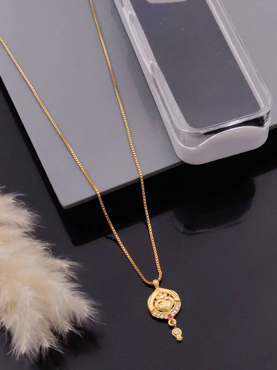 New Design Micro Chain Pendant Set