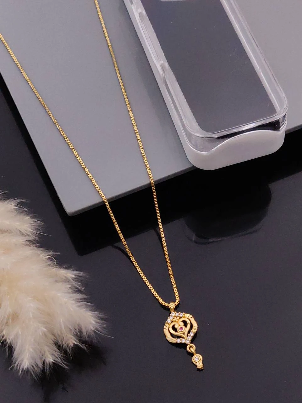 New Design Micro Chain Pendant Set